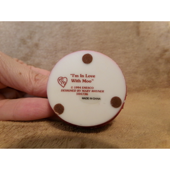 Vintage Mary Moo Moos 1994 I'm In Love With Moo Enesco 104736 w/box - Picture 5 of 7